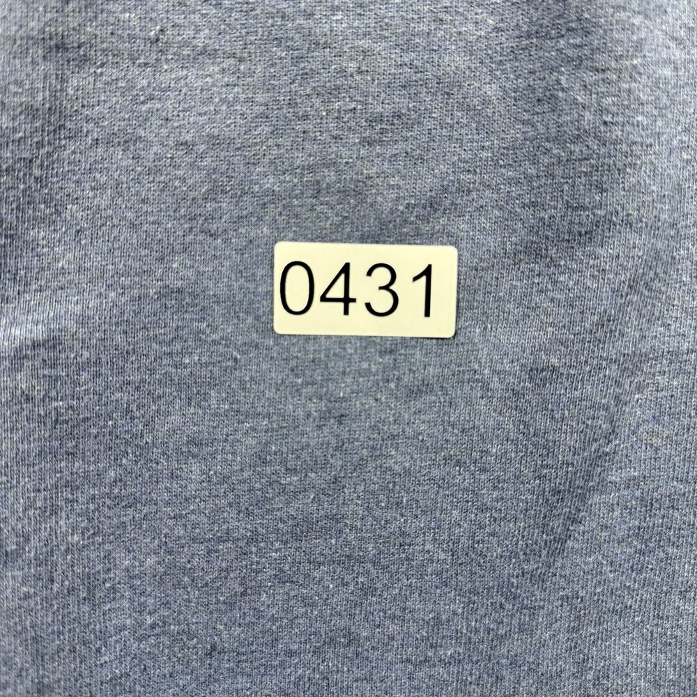 Russell Athletic Sweatshirt Mens Medium Blue Crewneck Pullover Fleece Solid - Picture 6 of 6